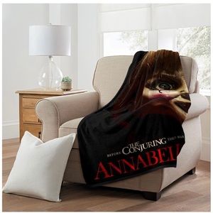 Annabelle doll fleece blanket